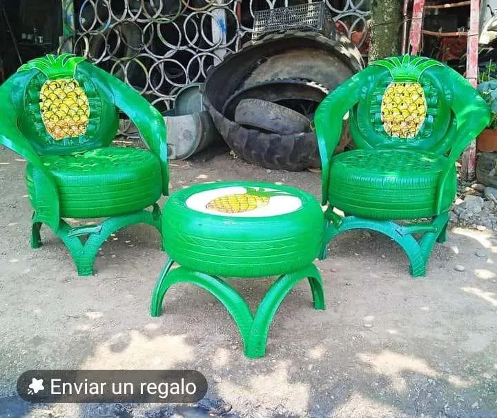 Artesanías en Llantas Dajeci